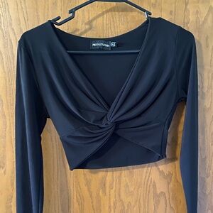 Black Long Sleeve Top